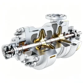 Two-Stage, Radially Split, Two-End Supported Centrifugal Pump